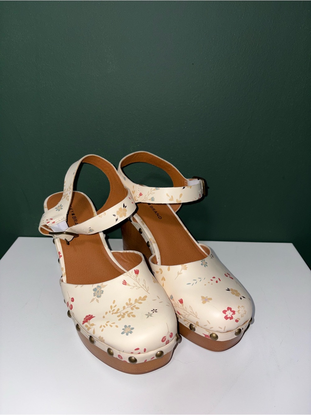 Lucky Brand Zazmini Floral Slingback Wedge Clogs